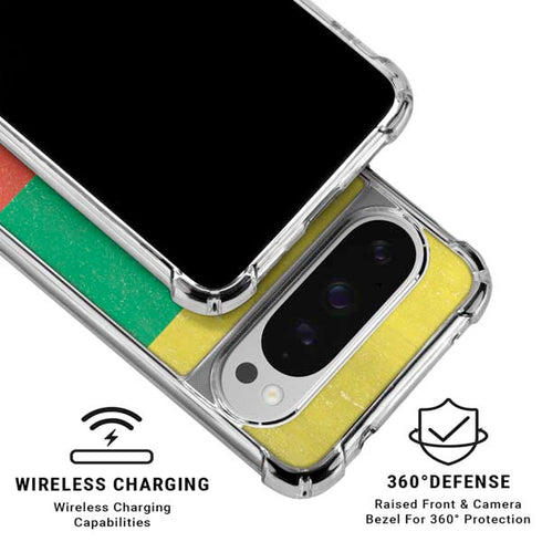 Lithuania Flag Distressed Google Pixel 10 Pro Clear Case